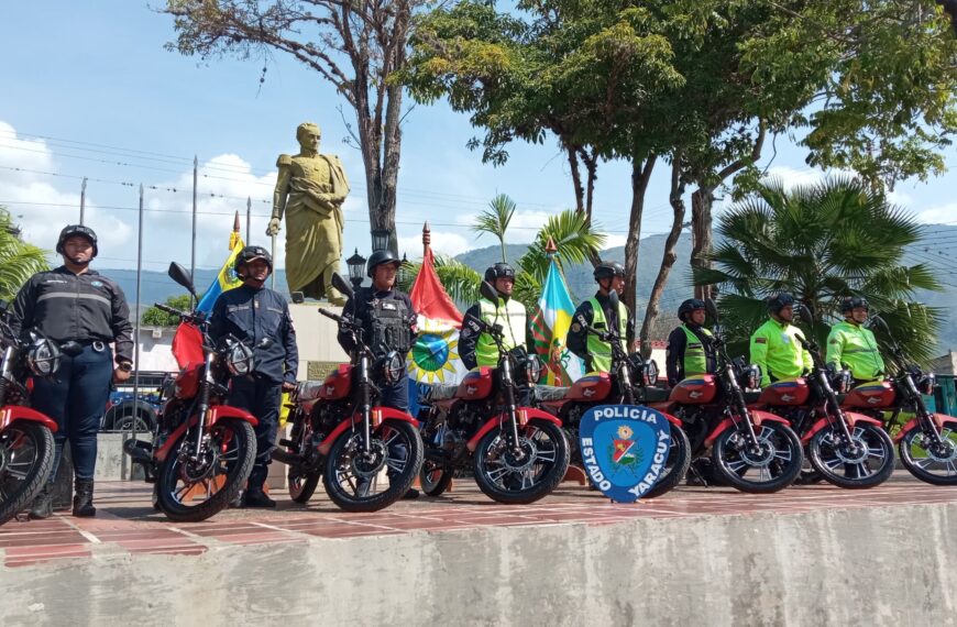 GOBIERNO BOLIVARIANO FORTALECE LA SEGURIDAD EN COCOROTE CON ENTREGA DE MOTOCICLETAS A CUADRANTES DE PAZ COMUNALES
