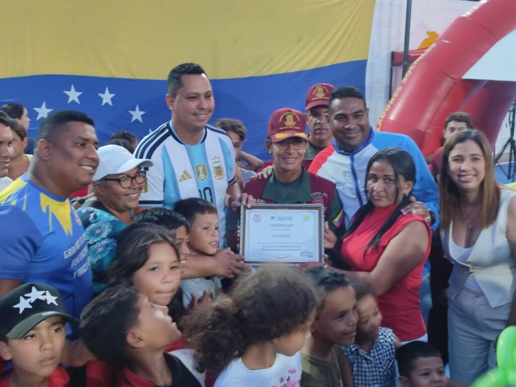 Cancha San Miguel 2006 fue rehabilitada con apoyo de la Guardia del Pueblo